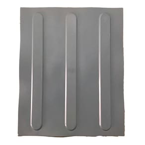 Kit 10 Pçs Piso Tátil Pvc 25X25 Direcional Cinza