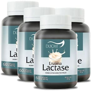 Kit 4 Und Lactase  Enzima  60Cps 400Mg Duom