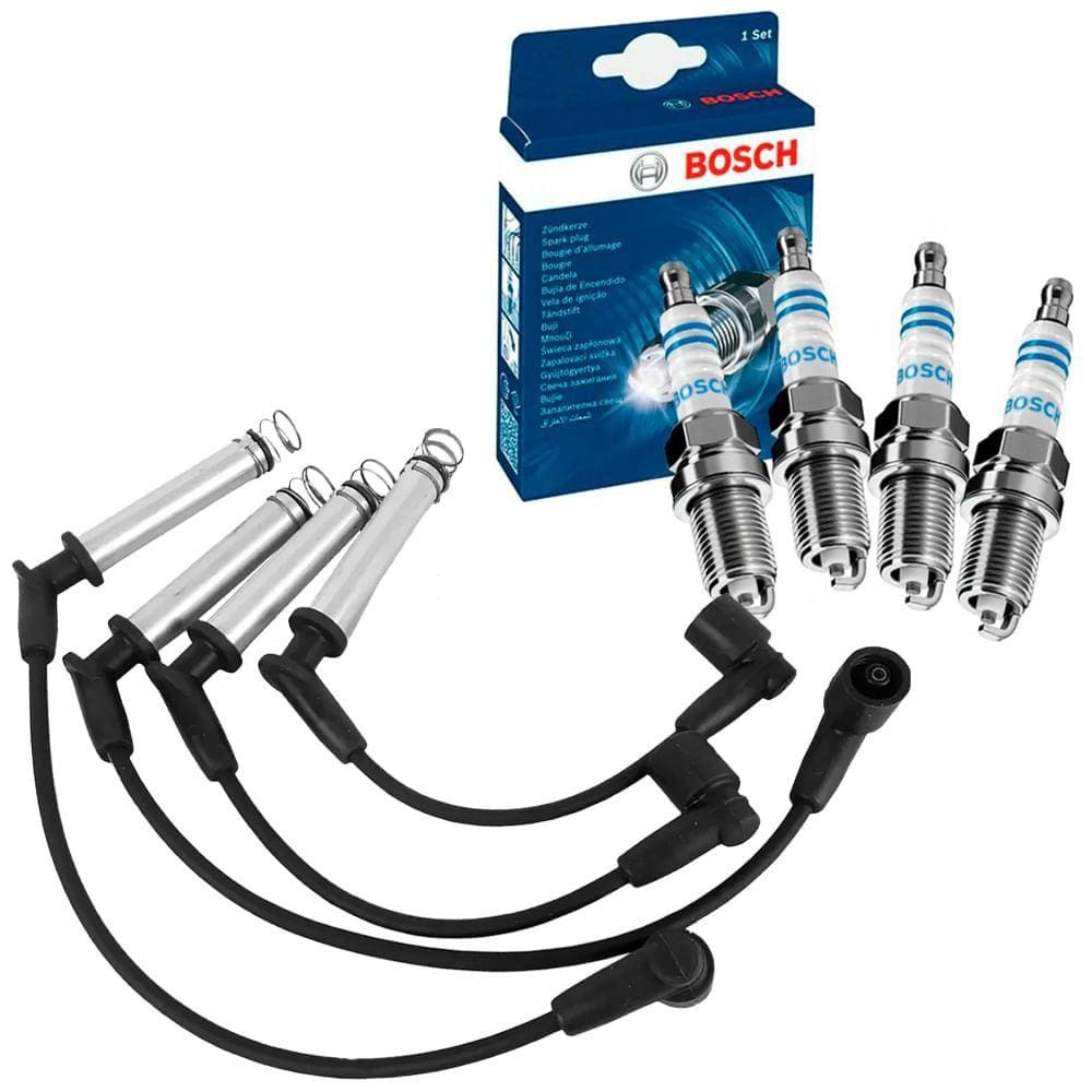 Kit Vela e Cabo Vela Ignição Renault Sandero 1.6 16V Bosch