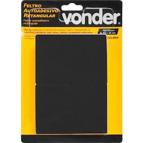Feltro Adesivo Pto Ret 95x68mm Com 10 Vonder