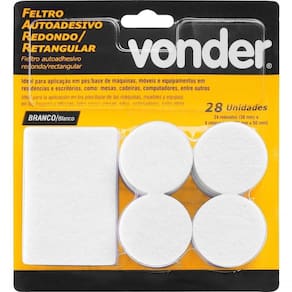 Feltro Adesivo Branco Red/ret Jg Com 28 Vonder