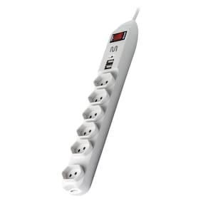 Filtro De Linha Multi Com 6 Tomadas E 2 Entradas Usb Bivolt - WI251