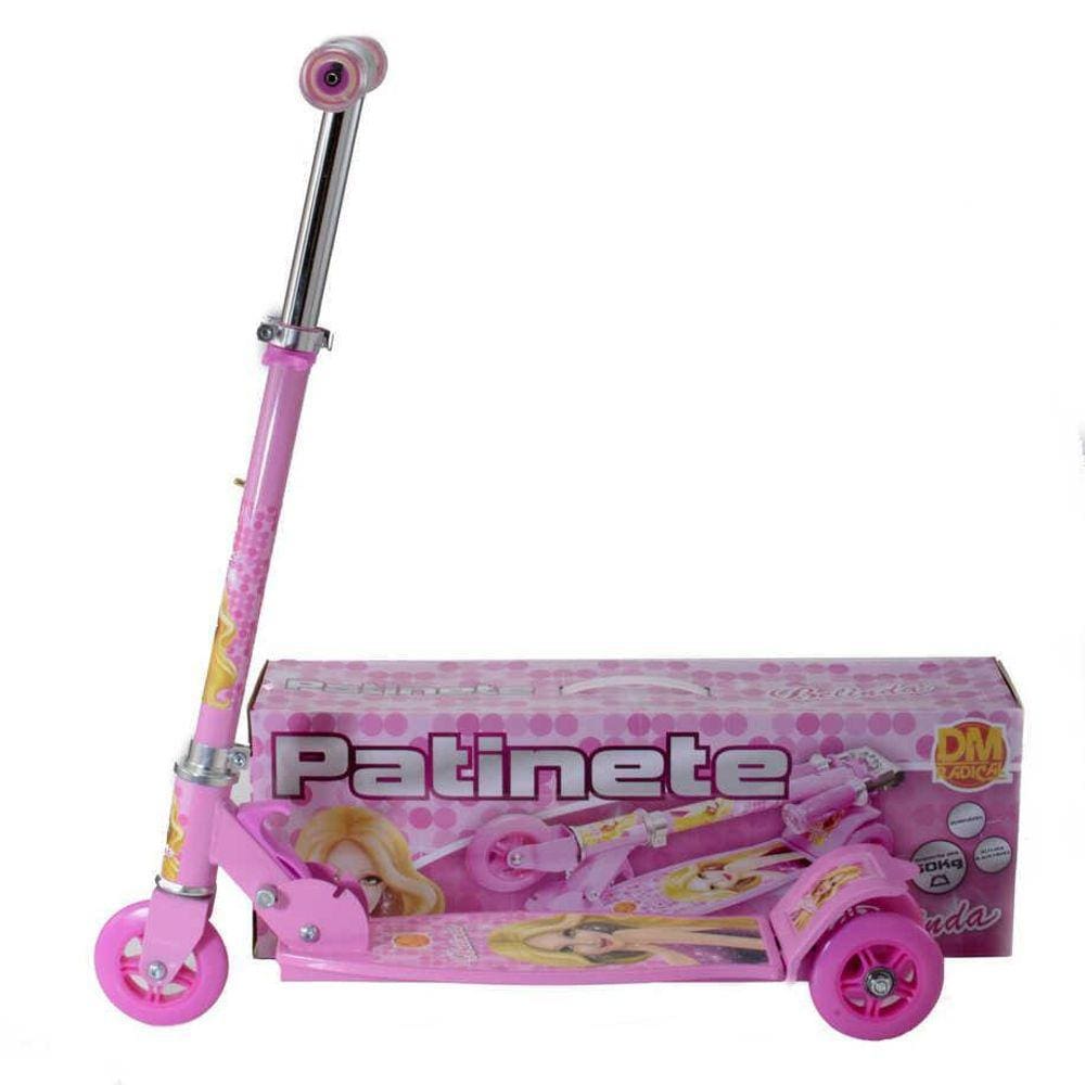 Patinete Rosa Menina 9 10 11 12 13 Anos Suporta Até 50 Kg