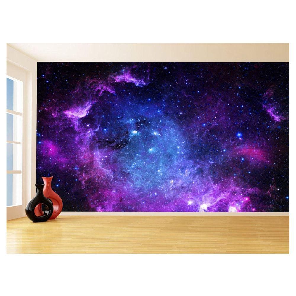 Papel De Parede 3D Espaço Estrelas Galáxia 3,5M Nsp125