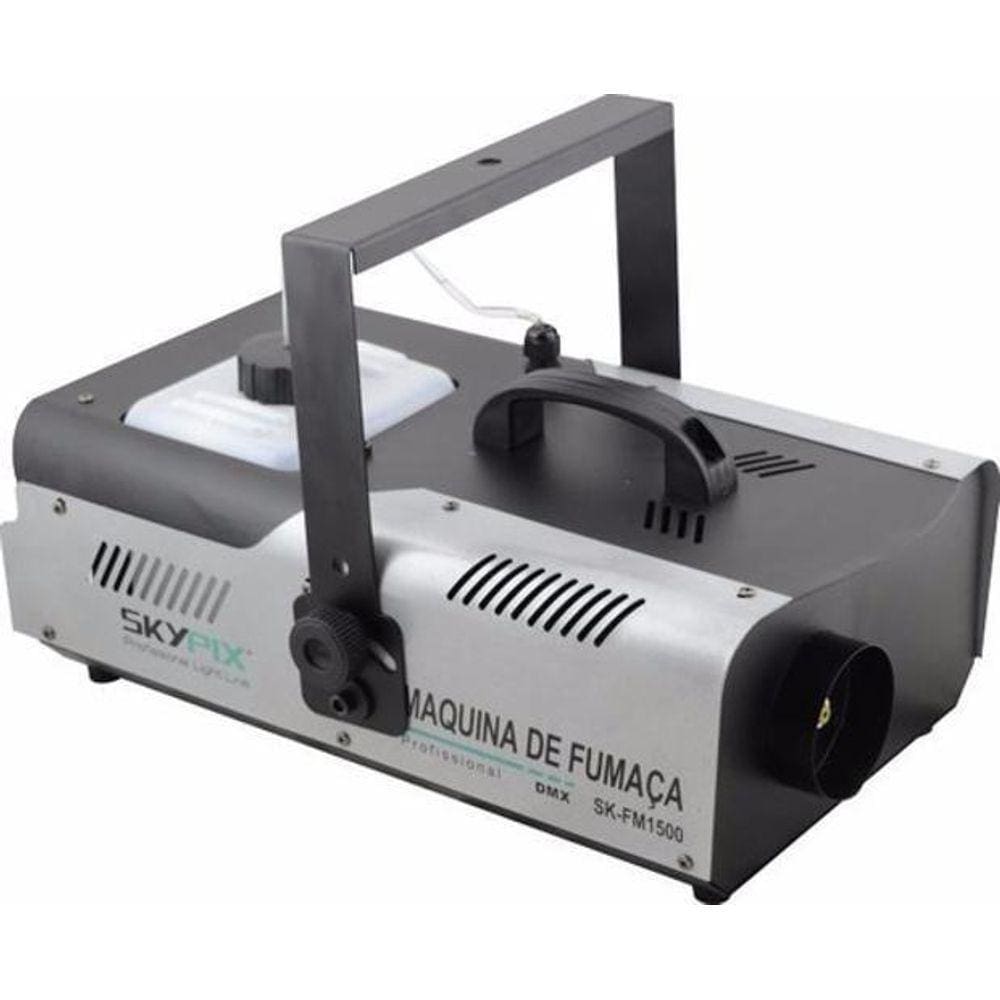Maquina De Fumaça 1500W 220V Dmx Com Controle Skypix