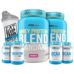 Kit Completo Ganho De Massa Muscular Brn Foods Morango