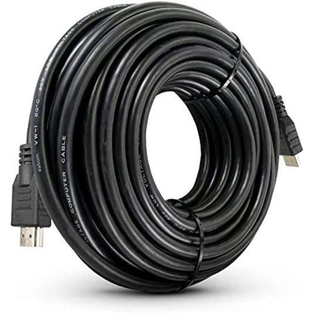 Cabo Hdmi 20 Metros 1.4 Emborrachado 1080P Exbom
