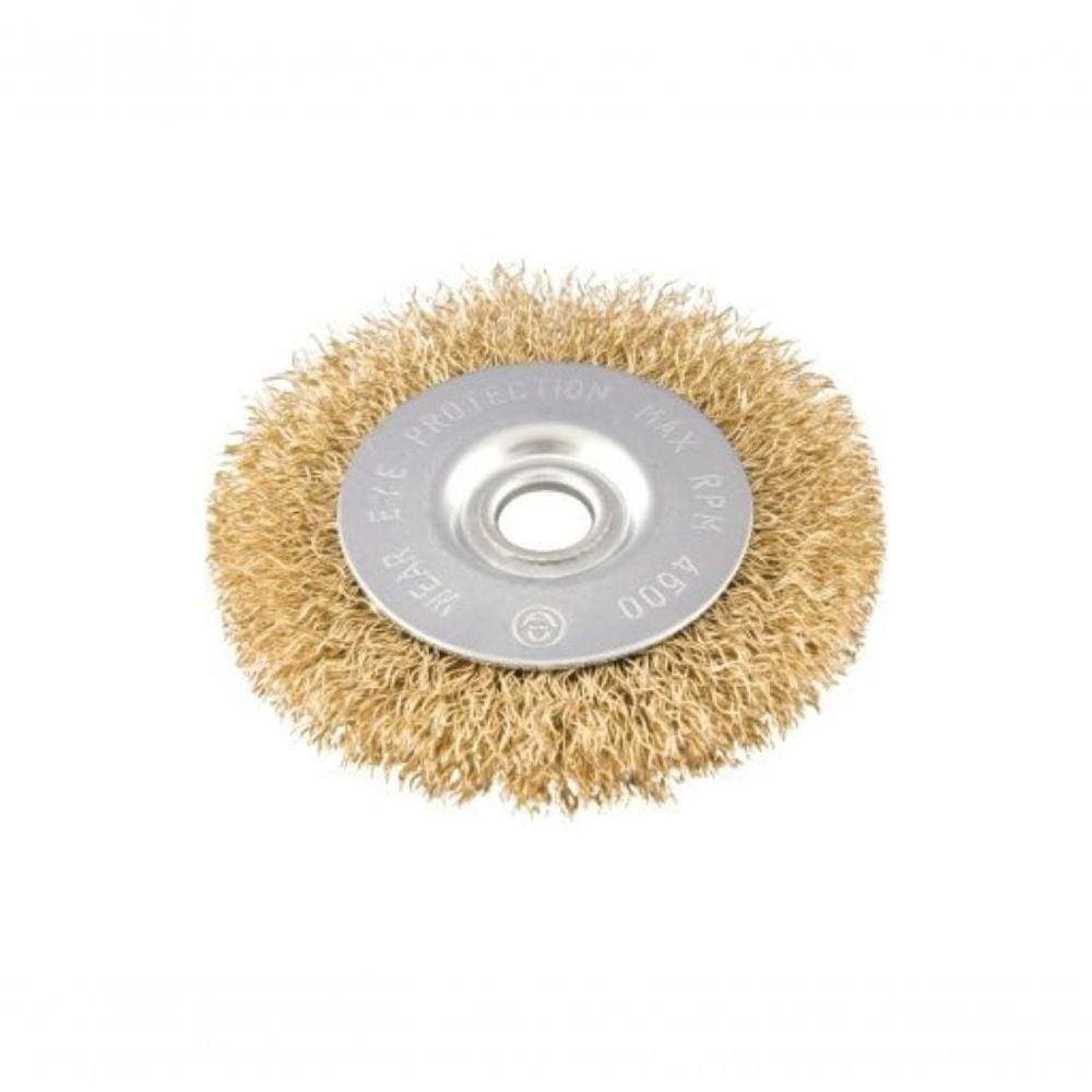 Escova Circular Ondulada 6x1" Furo 3/4" Aço Carb Pol 6000rpm