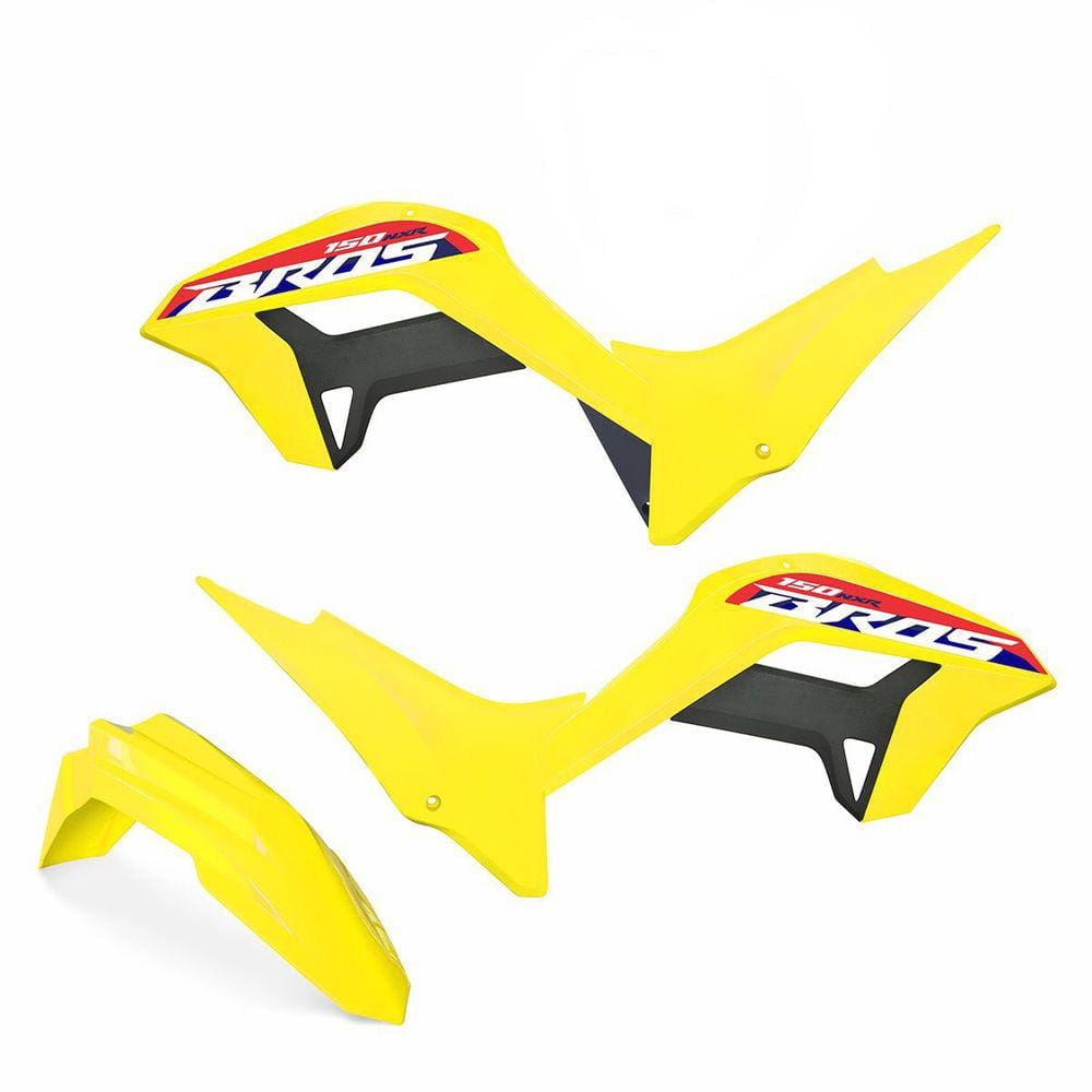 Kit Plástico Carenagem Biker Reestyle C/ Adesivos Nxr Bros 125/150 2009 a 2015