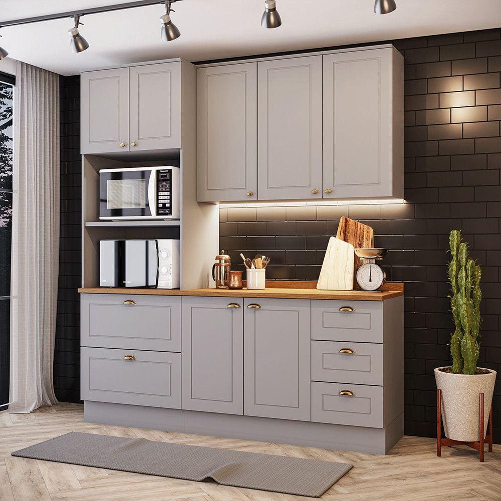 Cozinha Compacta 3 Peças com Paneleiro Torre Quente Amy Casa 812