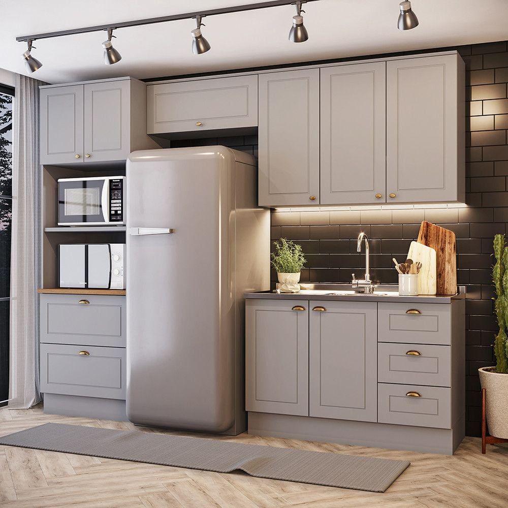 Cozinha Compacta 4 Peças com Paneleiro Torre Quente Amy Casa 812