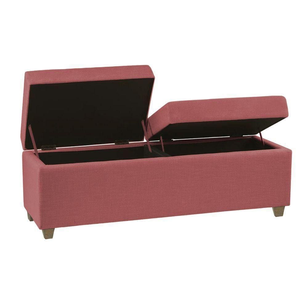 Recamier Bau Madri 1,40m Suede Rose - Inova Decor