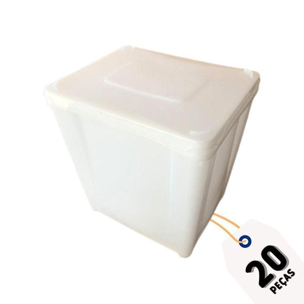 Potes Para Geladeira Retangular - Kit 20 Peças