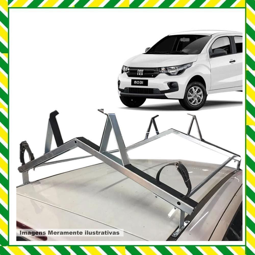 Rack Teto Suporte Porta Escadas Fiat Mobi Siena Fiesta