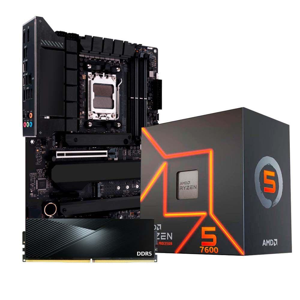 Kit Upgrade Amd Ryzen 5 7600, Placa Mãe X670, 8Gb Ddr5, Neologic - Nli84721
