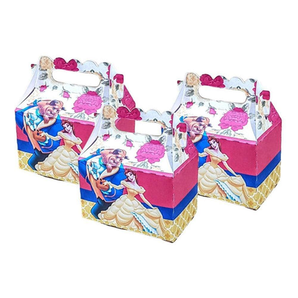 Kit 40 Maletinhas Decoração Festa Tema A Bela E A Fera