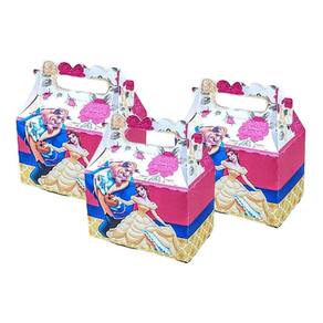 Kit 20 Maletinhas Decoração Festa  Tema A Bela E A Fera