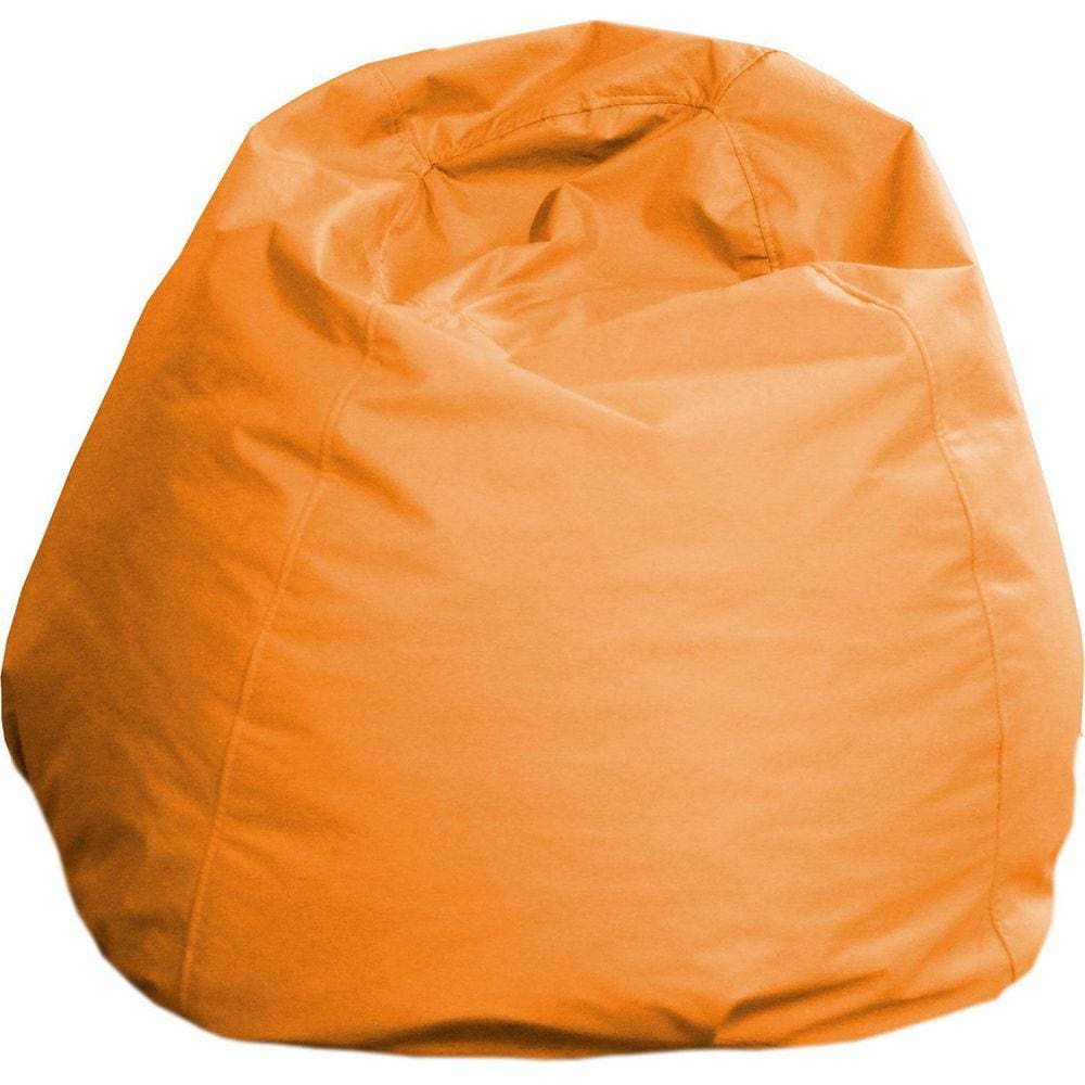 Puff Infantil Cheio Em Napa Angus - 80 X 60 Cm Laranja