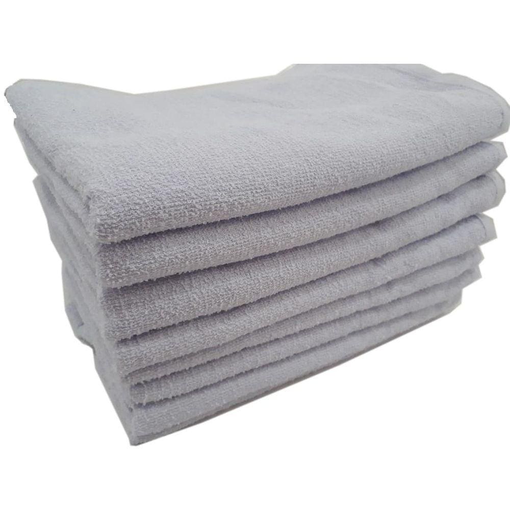 Kit 30 Toalhas Rosto Branca Salão De Beleza 45x70cm