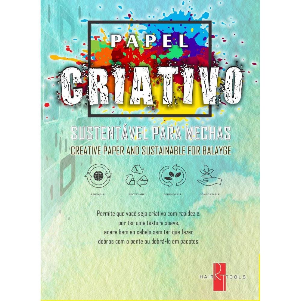 Papel Criativo E Sustentavel Para Mechas 200 Folhas 11X27Cm