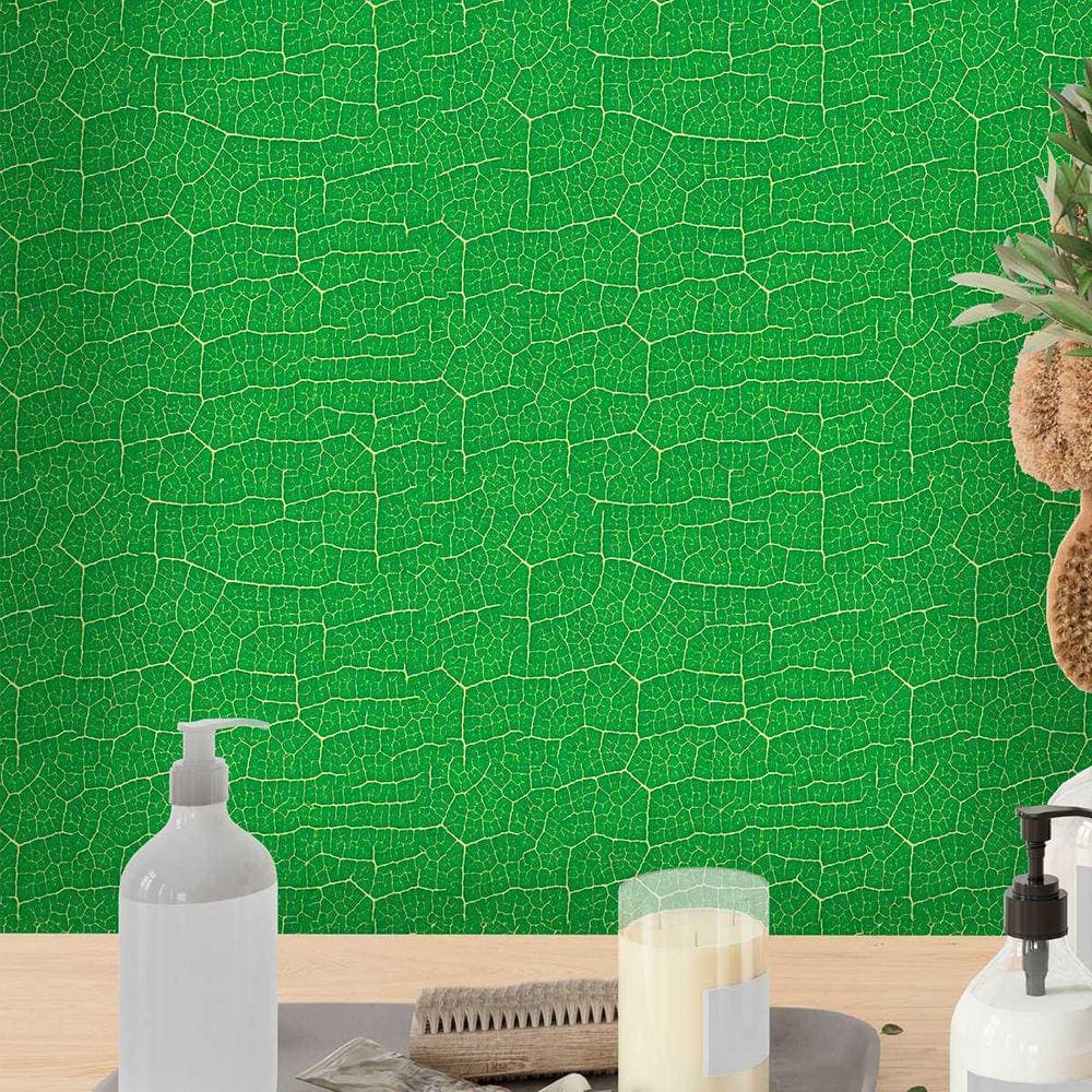 Papel de Parede 9M Jardim verde Textura geométrica Viníl Auto Colante Artificial Moderno