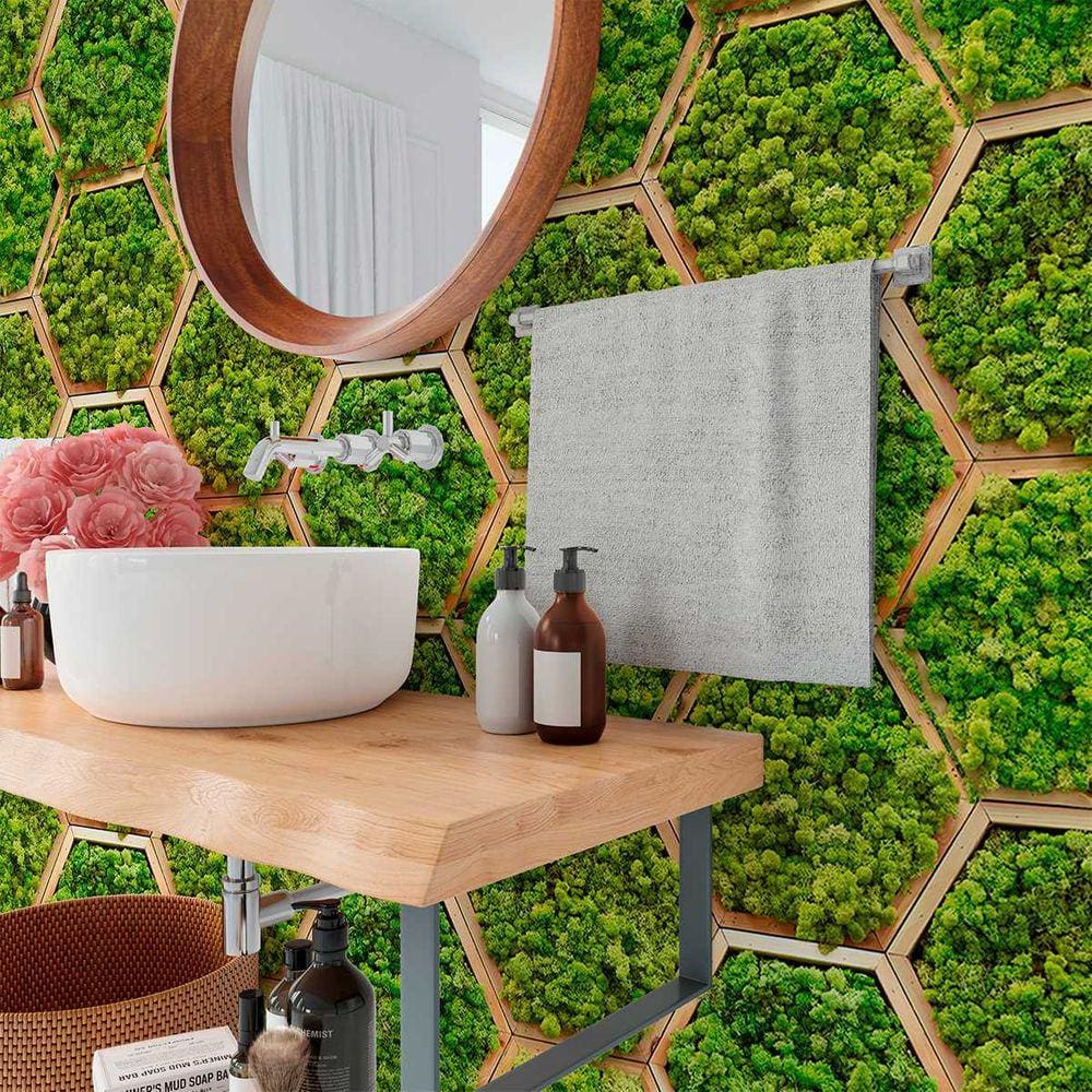 Papel de Parede 15M Tapete de Musgo 3d Verde Estilo Jardim Artificial Adesivo Tropical Auto Colante