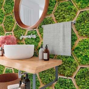 Papel de Parede 15M Tapete de Musgo 3d Verde Estilo Jardim Artificial Adesivo  Tropical Auto Colante