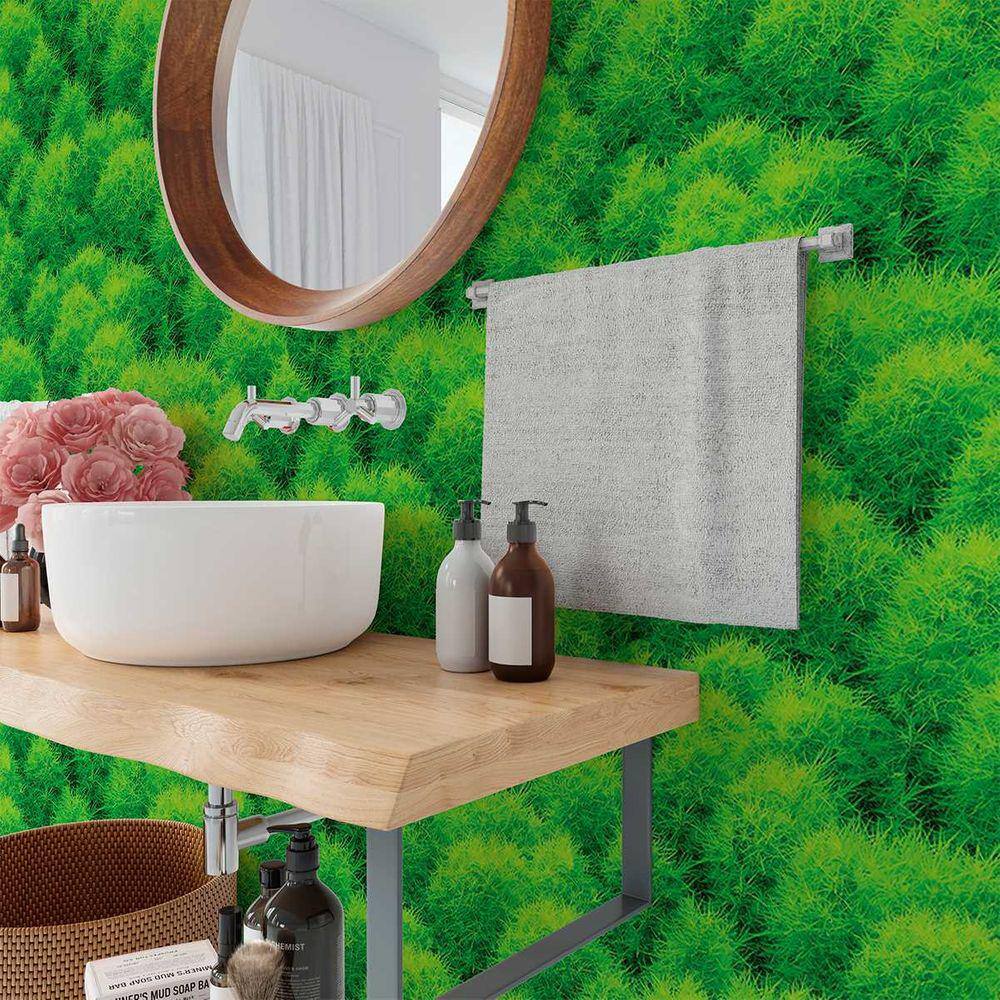 Papel de Parede 18M   6M Folhas Seca natureza vermelha Auto Colante  Realista Paisagem vertical Natural