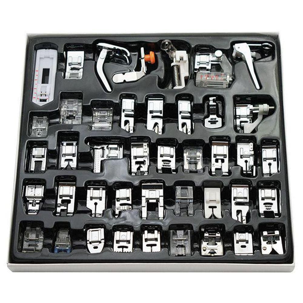 Kit Calcadores Multifuncional Maq Costura Domestica 42 Pçs