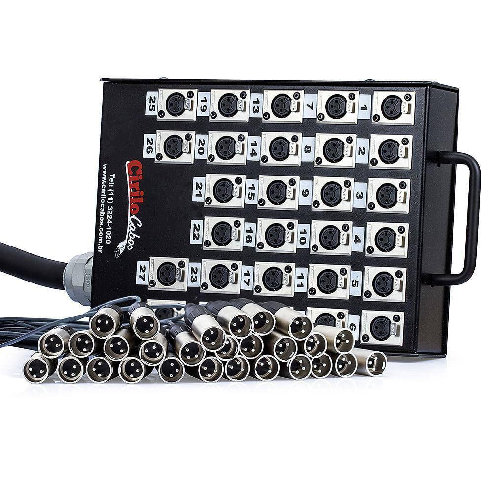 Medusa P Mesa De Som 36 Vias Com Conectores Cirilo Cabos 15M