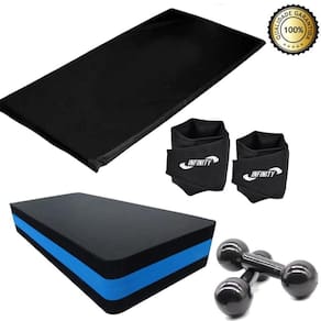 Kit Aeróbico Caneleira 5 Kg + Step + Halter 3Kg + Colchonete