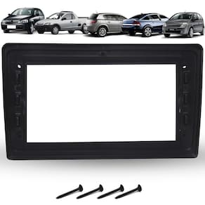 Moldura De Painel 2 Din 9 Polegadas Gm Vectra Corsa - Preto