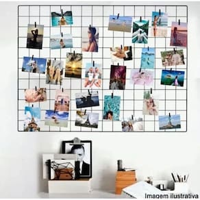 Kit 4 Memory Board Quadro De Fotos Tela Aramada 60x80