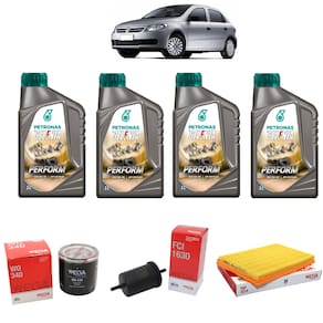Kit Revisão Troca Óleo Motor Filtros 5w40 Gol 1.0 G4 G5 G6