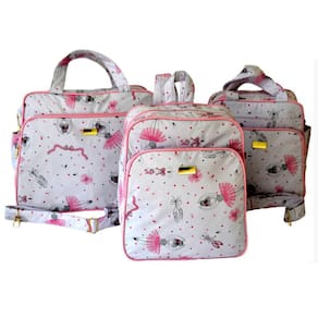Kit Bolsas De Bebê 3Pçs Mala De Maternidade Mochila Menina