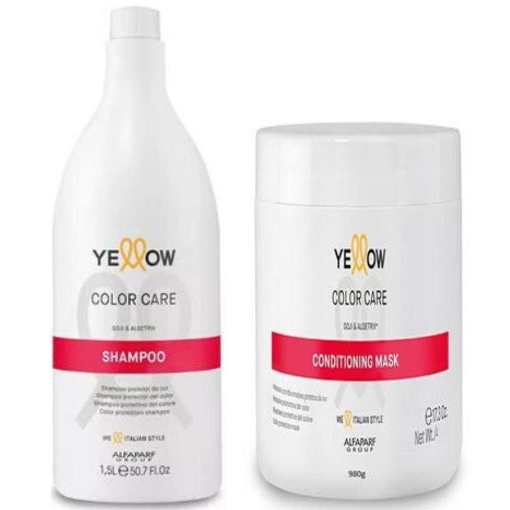 Kit Yellow Color Care - Shampoo 1.5 Litros E Máscara 1Kg
