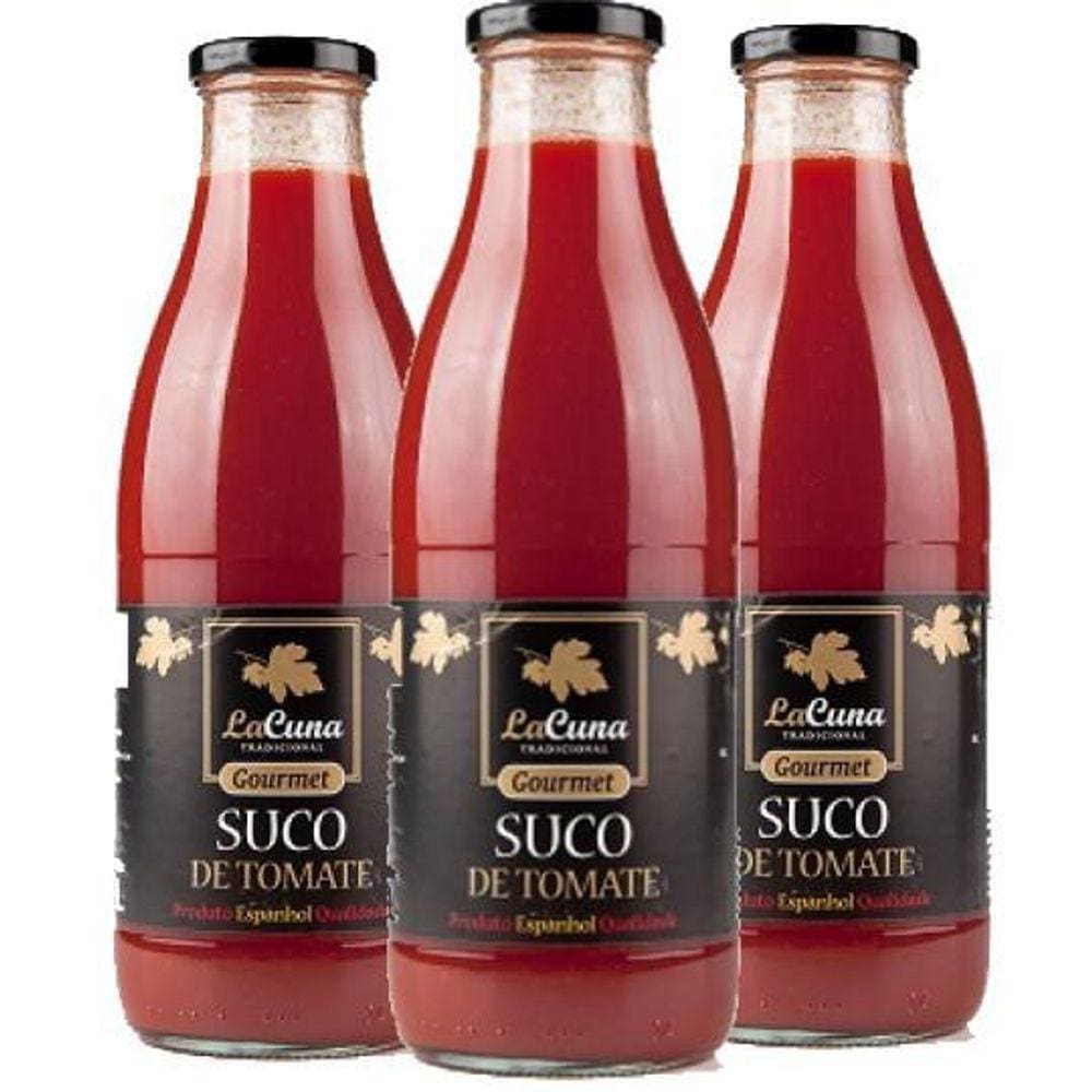 Kit 3X Suco De Tomate Espanhol Lacuna 1 Litro