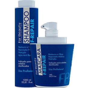 Kit For Beauty F-Repair Restauração Capilar Duo  2 Produtos