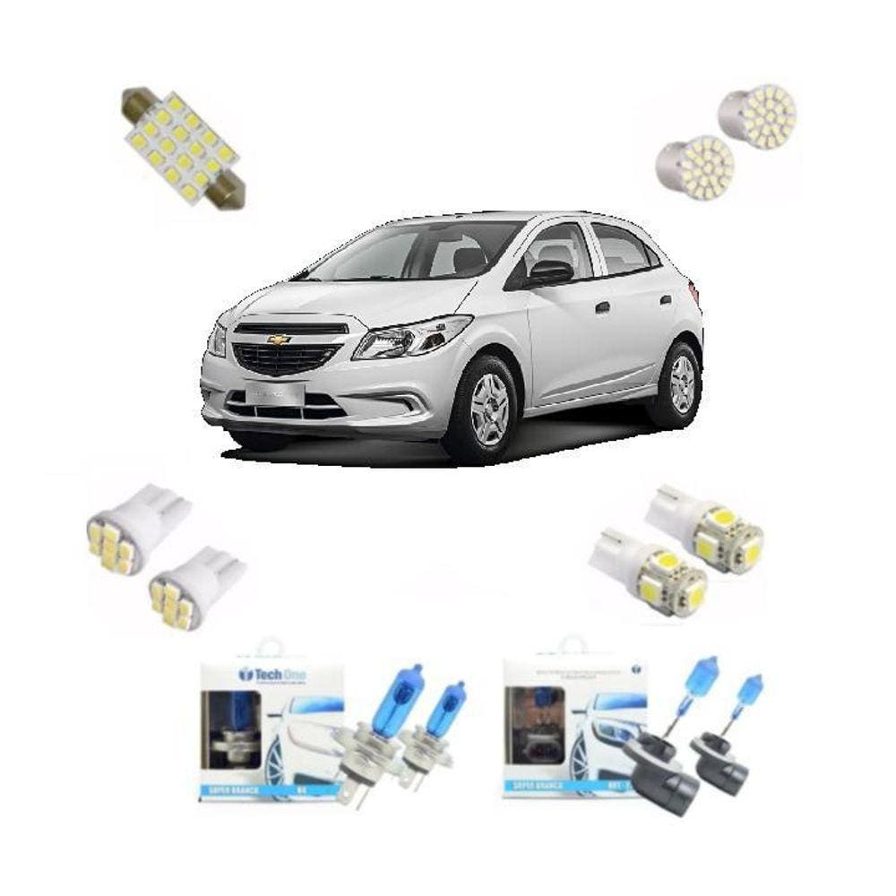 Kit Lâmpada Super Branca Led Onix 2012 2013 2014 2015 2016