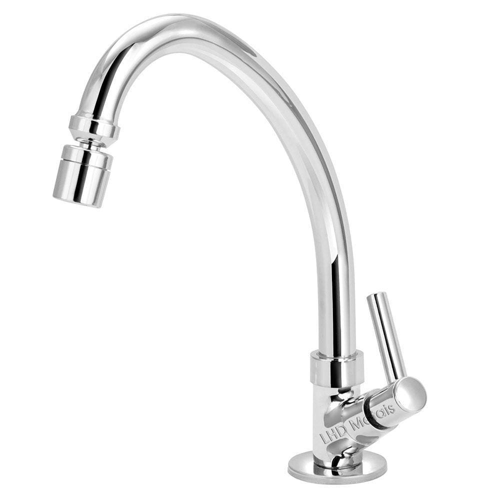Torneira Cozinha Mesa Bica Movel Arejador Articulado 1/4V