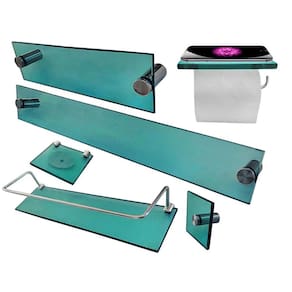 Kit Para Banheiro Premium 6 Peças Verde