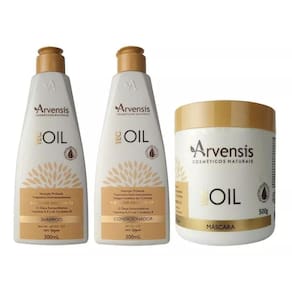 Kit Arvensis Tec Oil Shampoo + Condicionador + Máscara 500G