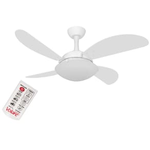 Ventilador De Teto Ventax 4 Pás Branco Controle Remoto 110V