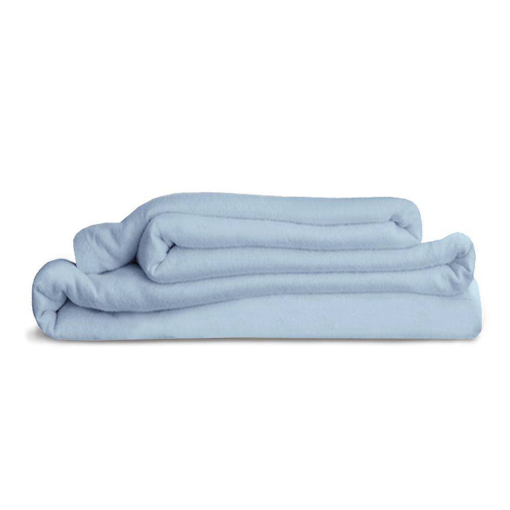 Lençol Solteiro Avulso 100% Algodão Flanela Tognato Azul