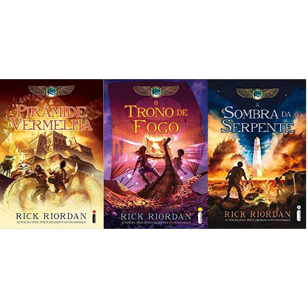 Kit 3 Livros As Cronicas Dos Kane Rick Riordan