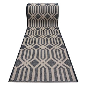 Passadeira Trilho 4,5M 450 Sisal Geometrico Nature Trancado