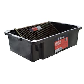 Bandeja Caçamba Pintura 40L + Grelha Rolo Duplo 46Cm Atlas
