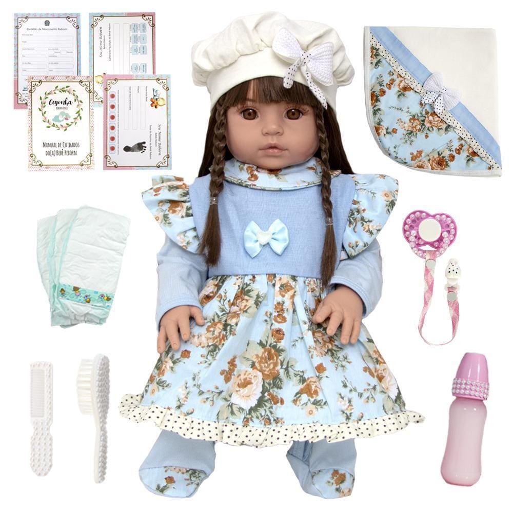 Kit Roupa Boneca Bebê Reborn E Adora Doll Conjunto Páscoa