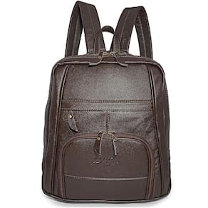 Mochila Feminina Slim Compacta De Couro Para Notebook 14``