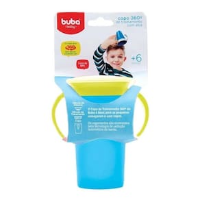 Copo De Treinamento Com Alça 360º Azul Buba Baby